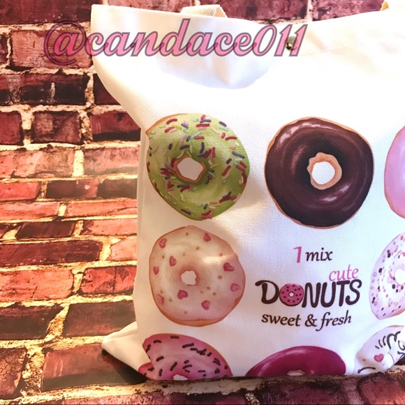 Cute Donuts Tote (Pink) - Picture 3 of 8